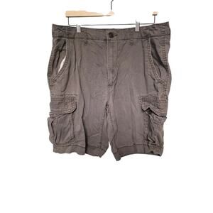 Men's 36 Grey Cargo Shorts Pockets Casual Utility NormCore Outdoor WorkWear